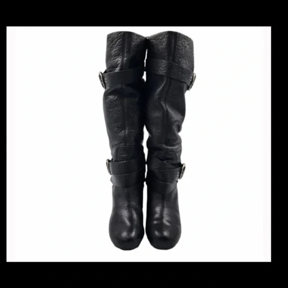 ❤️Lucky Brand black Candice pebbled leather. good preloved condition.🍀✌🏻❤️ - Picture 7 of 9